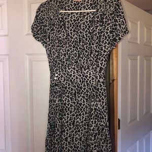 Leopard flutter dress